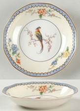 Théodore Haviland Limoges 'Chambord' Rimmed Soup Bowl with Birds of Paradise Motif — listing 2