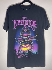 Disney The Nightmare Before Christmas Jack Skellington 'Pumpkin King' Pinstripe Long Sleeve Shirt, Size SM, listing 3