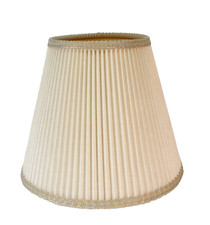 Vintage Empire Pleated Fabric Lamp Shade, Cream/Off-White — listing 5