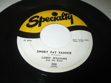 Larry Williams - Short Fat Fannie / High School Dance 45 RPM Single (Specialty 608) — listing 6