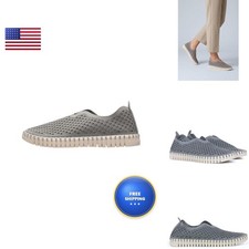 Ilse Jacobsen Hornbæk Tulip Laser-Cut Slip-On Flat, Navy, Women's EU 41 / US 10.5 — listing 5