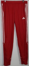 adidas 3-Stripes Fleece Joggers, Dark Grey with Red Stripes, listing 4