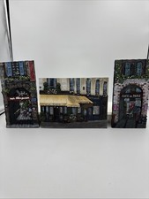 Scott Steele Dimensional 3D Cafe Scene Wall Art Plaque - Parisian Storefront — listing 5