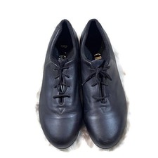 Black Leather Lace-Up Tap Shoes Size 9 — listing 5