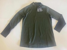 Under Armour ColdGear Youth XL Crew Neck Long Sleeve Compression Shirt, Grey/Black — listing 4