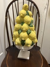 Italian Ceramic Reticulated Basket with Molded Fruit Centerpiece Yes - says 'Italy' or 'Made in Italy' — listing 5