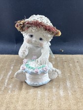 Dreamsicles Cherub Figurine - Two Cherubs with Birthday Present, Puppy in Party Hat on Cloud Base — listing 4