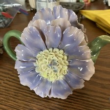 Cosmos Porcelain Floral Basket Figurine with Roses — listing 2