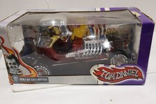 Vintage Die-Cast Hot Rod Pickup Truck with Chevron Flame Decals — listing 2
