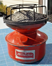 Wards Western Field Vintage Two-Burner Folding Camp Stove in Copper/Bronze Finish — listing 6