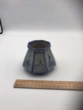 Antique Dutch Scene Hand-Painted Art Pottery Vase with Kissing Dutch Children and Windmill Motif — listing 2