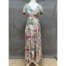 SHEIN Women's Sleeveless Maxi Dress with Red Floral Print and Tie-Neck Detail, Size L — listing 3