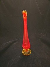 Fenton Amberina Hobnail Glass Victorian Boot / Shoe, 3" tall x 5.5" long — listing 2