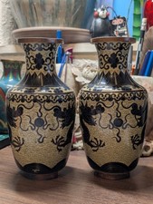 Chinese Cloisonné Enamel Hexagonal Dragon Teapot with Brass Body — listing 6