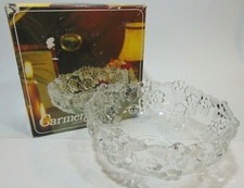 Carmen Satiniert Frosted Crystal Fruit Bowls, Set of 3, Cherry & Blossom Pattern, 5 1/2" - Made in Germany — listing 5