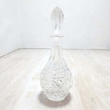 Cut Crystal Decanter Stopper with Faceted Ball Finial — listing 6
