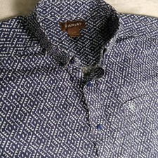 Ariat Men's Turquoise Floral Medallion Print Western Shirt, Size XXL, listing 4