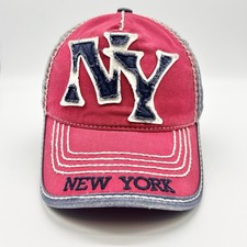 Robin Ruth New York Original Hot Pink Distressed Baseball Cap — listing 4