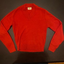Vintage 1950s-60s Kerrybrooke Brown Orlon Mock Neck Pullover Sweater — listing 2