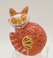 Mexican Folk Art Hand-Painted Talavera-Style Ceramic Cat Figurine — listing 5
