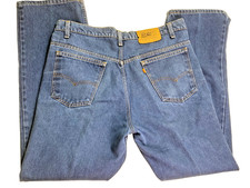 Vintage Levi's Orange Tab Straight-Leg Jeans, Dark Rinse Denim — listing 6
