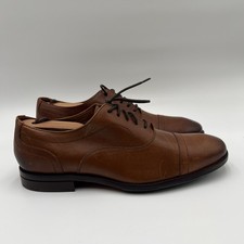 Cole Haan Men's Brown Leather Cap-Toe Oxford Dress Shoes, Made in USA — listing 3
