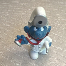 Doctor Smurf PVC Figure with Stethoscope and Hand Mirror — listing 3