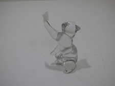 Clear Crystal Glass Seated Cat Figurine — listing 3
