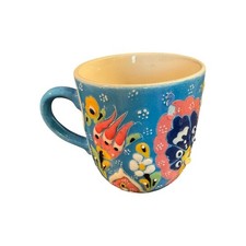 Handmade Turkish Ceramic Mug with Floral Relief Design — listing 2