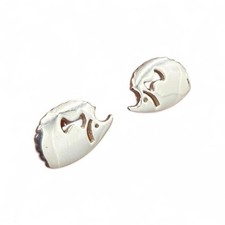Sterling Silver Figural Hedgehog Stud Earrings, ~1 inch — listing 6