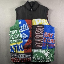 Parish Nation Essentials Men's Puffer Vest with Fair Isle Yoke, Size 2XL — listing 6
