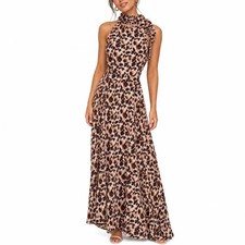 SHEIN Leopard Print Halter Cut-Out Maxi Dress — listing 5