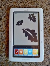 Barnes & Noble Nook 1st Edition E-Reader (E-Ink + Color Touchscreen) with Leather Case