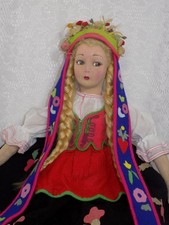 Lenci Felt Doll in Pink Dress with Certificato di Origine