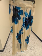 Women's Red-Orange Wide-Leg Elastic-Waist Pull-On Palazzo Pants, Size 16 — listing 4