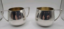 Empire Crafts Quadruple Silver Plate Creamer & Sugar Set with Nobility Plate Storage Bags — listing 5