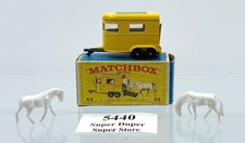 Matchbox Lesney No. 43 Pony Trailer with Horses, Yellow Body Green Base — listing 4