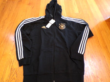 Adidas DFB (German Football Association) White Pullover Hoodie with DFB Values Logo