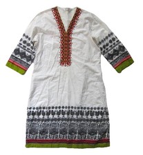 BIBA Mustard Yellow Floral Print Kurta Tunic with Gold Trim — listing 5