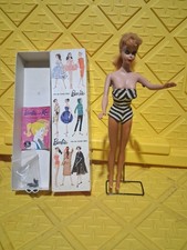 Vintage Mattel Barbie Ponytail #4 (Blonde) in Zebra Swimsuit — listing 5