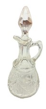 Vintage Glass Cruet with Pointed Bullet Stopper and Applied Handle — listing 2