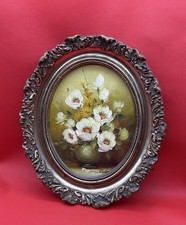 Cerbone Floral Still Life Oil Painting in Ornate Gold Frame — listing 6