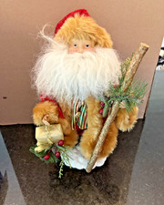 Vintage Figural Milk Glass Santa Claus Christmas Light Bulb — listing 3