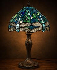 Tiffany-Style Leaded Stained Glass Rose/Peony Bowl Ceiling Light Fixture (Flush Mount) — listing 2