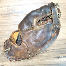 Vintage Rawlings "Trapper Claw" Brown Leather First Baseman's Mitt — listing 6