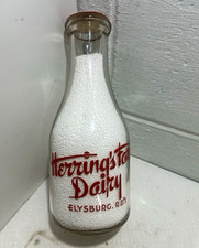 Vintage Pennsylvania Dairy Pyro-Glaze Quart Milk Bottles, Lot of 3 (Barlow Dairy, S.C. Price, Muhlenberg Dairy) — listing 2