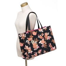 Spartina 449 Daufuskie Island Linen & Leather Floral Tote Bag with Matching Wallet Set — listing 2