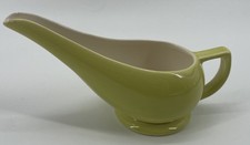 White Ceramic Gravy Boat with Attached Underplate, Scrolled Handle, listing 5