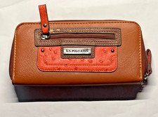 U.S. Polo Assn. Black Multicolor Logo Monogram Zip-Top Wristlet Clutch — listing 2