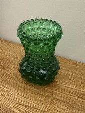 Set of 4 Small Vintage Green Glass Bottles (Miniature Apothecary/Souvenir Bottles) — listing 2